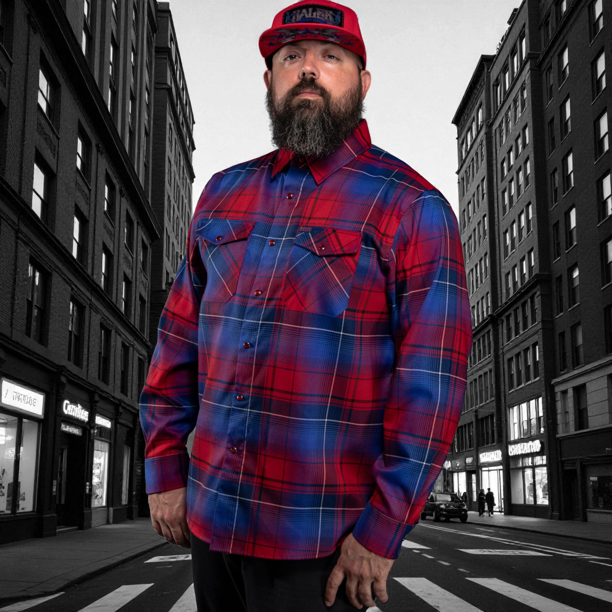 トップス butcher products PLAID SHIRT Cotton-Cashmere Flannel Plaid Sport Shirt