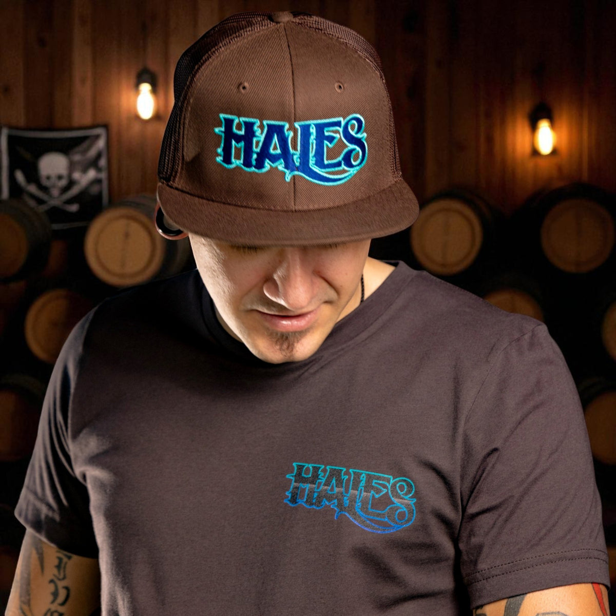 Port Royal 6 Panel Flat Bill Trucker