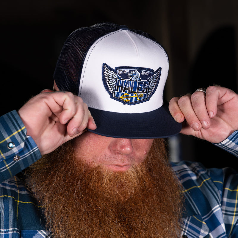 Anchors Aweigh Flat Bill Trucker