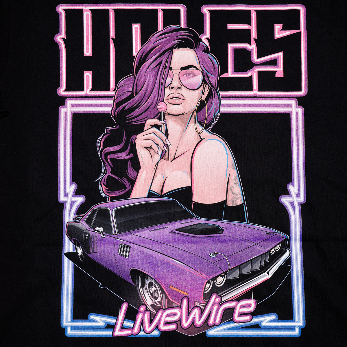 Live Wire Unisex Tee - Black