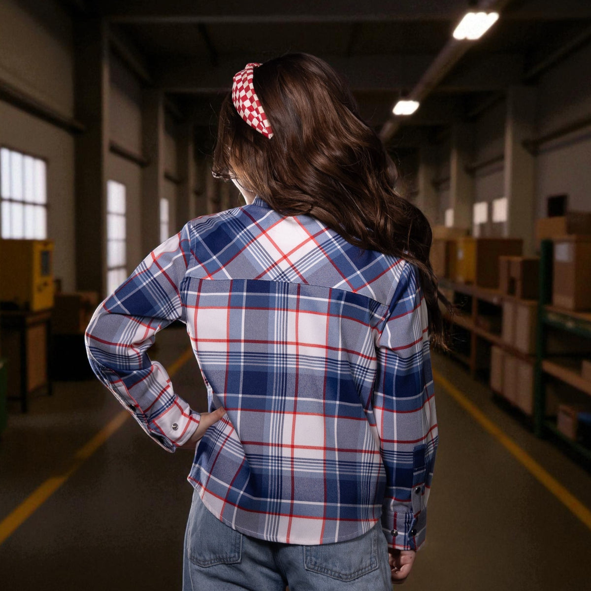 Youth Rosie the Riveter Flannel