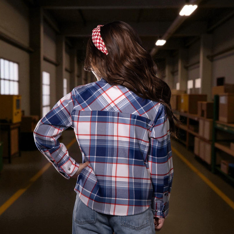 Youth Rosie the Riveter Flannel