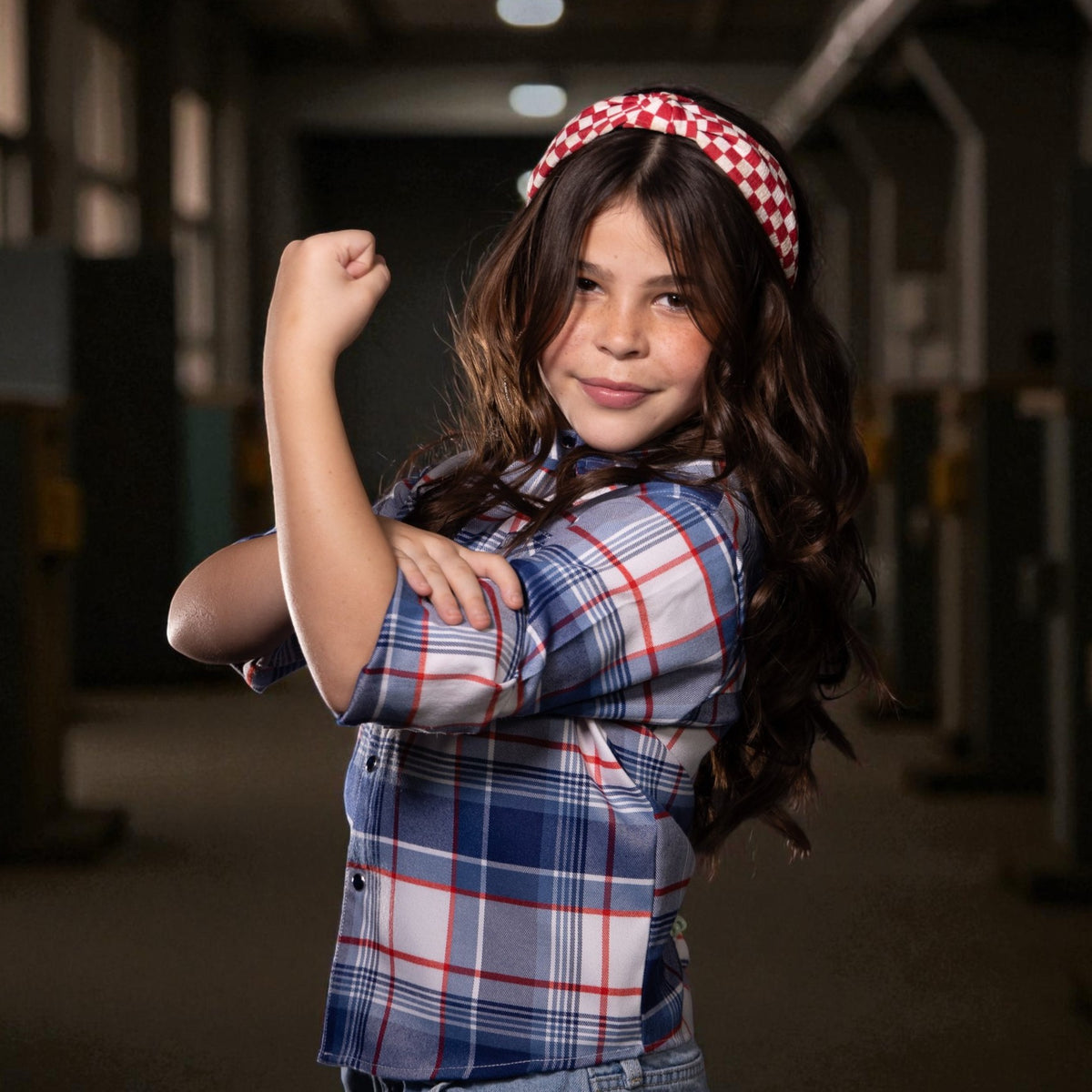 Youth Rosie the Riveter Flannel