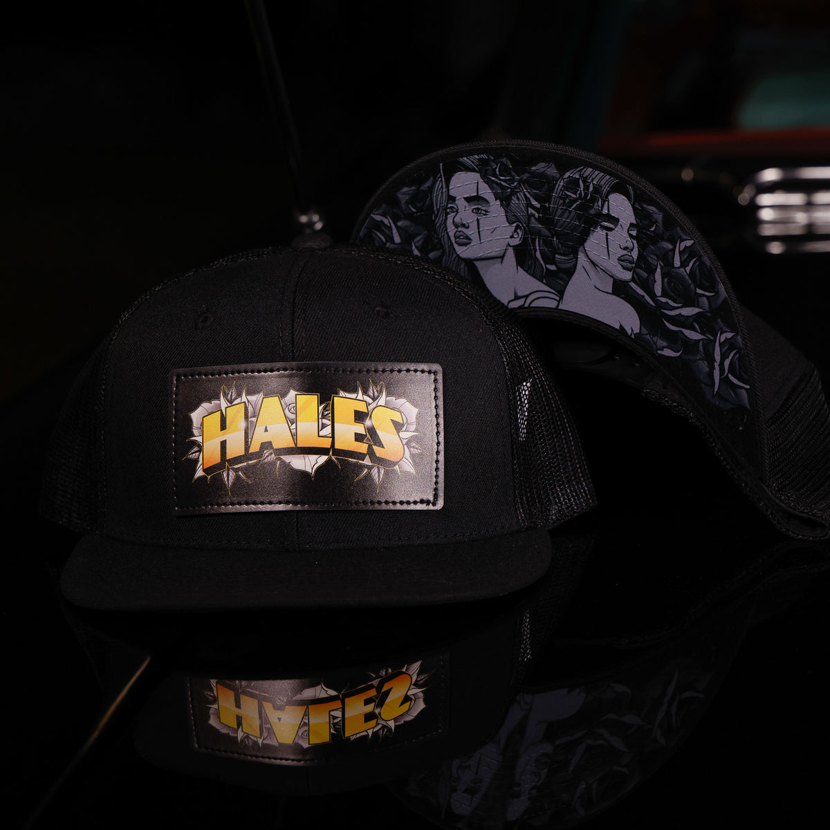 Yellow Rose 6-Panel Flat Bill Trucker