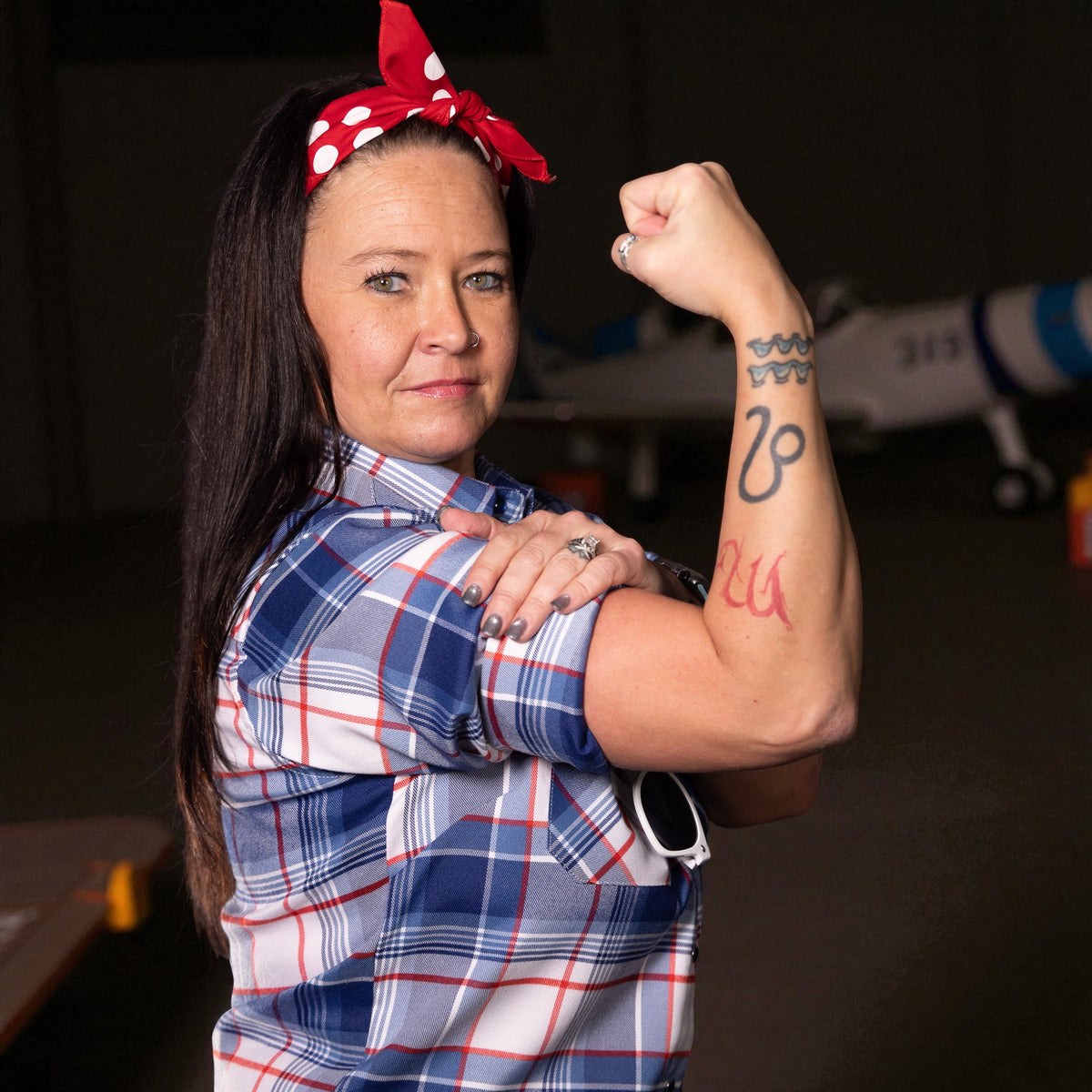 Women's Rosie the Riveter Flannel