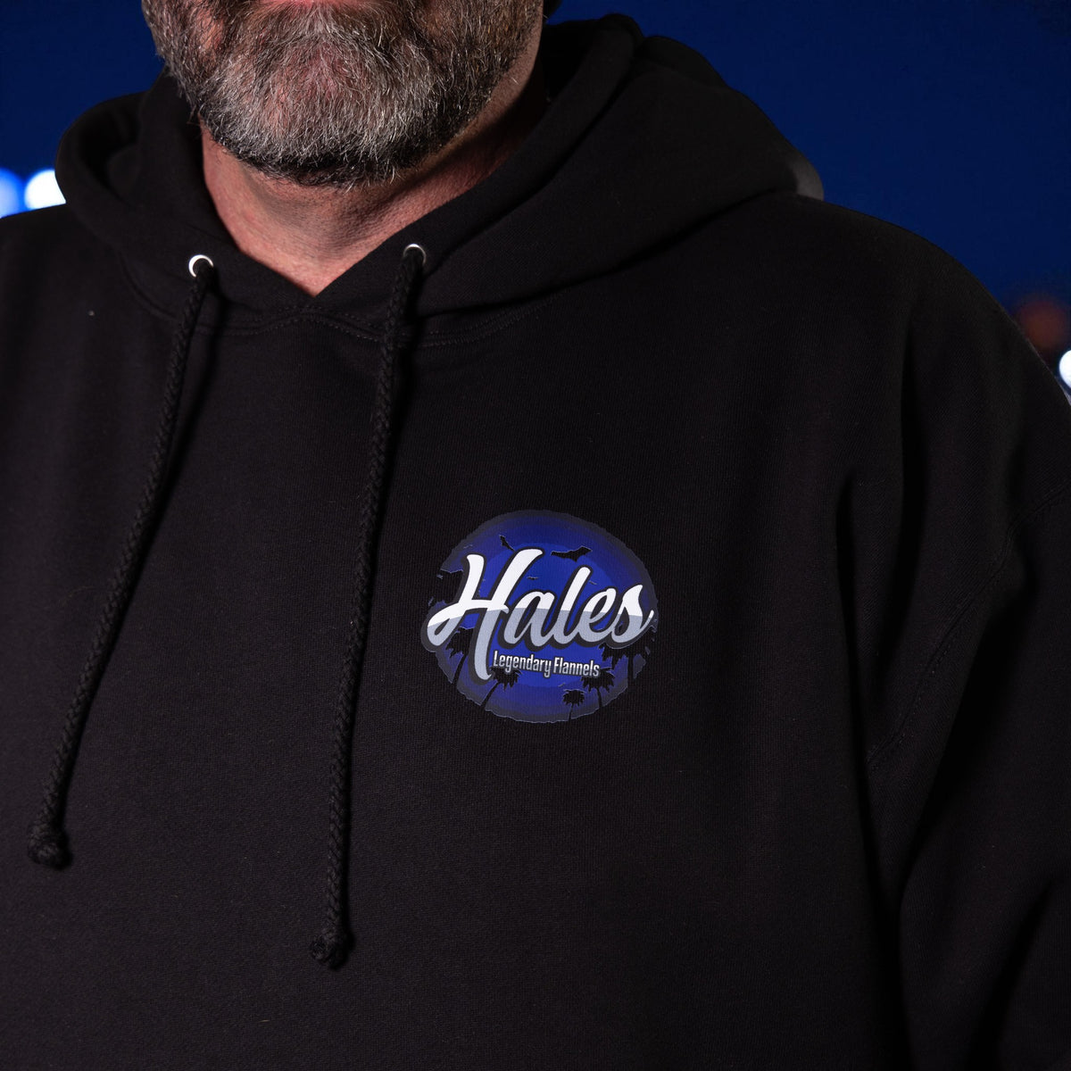 Midnight Vibe Unisex Pullover Hoodie - Black