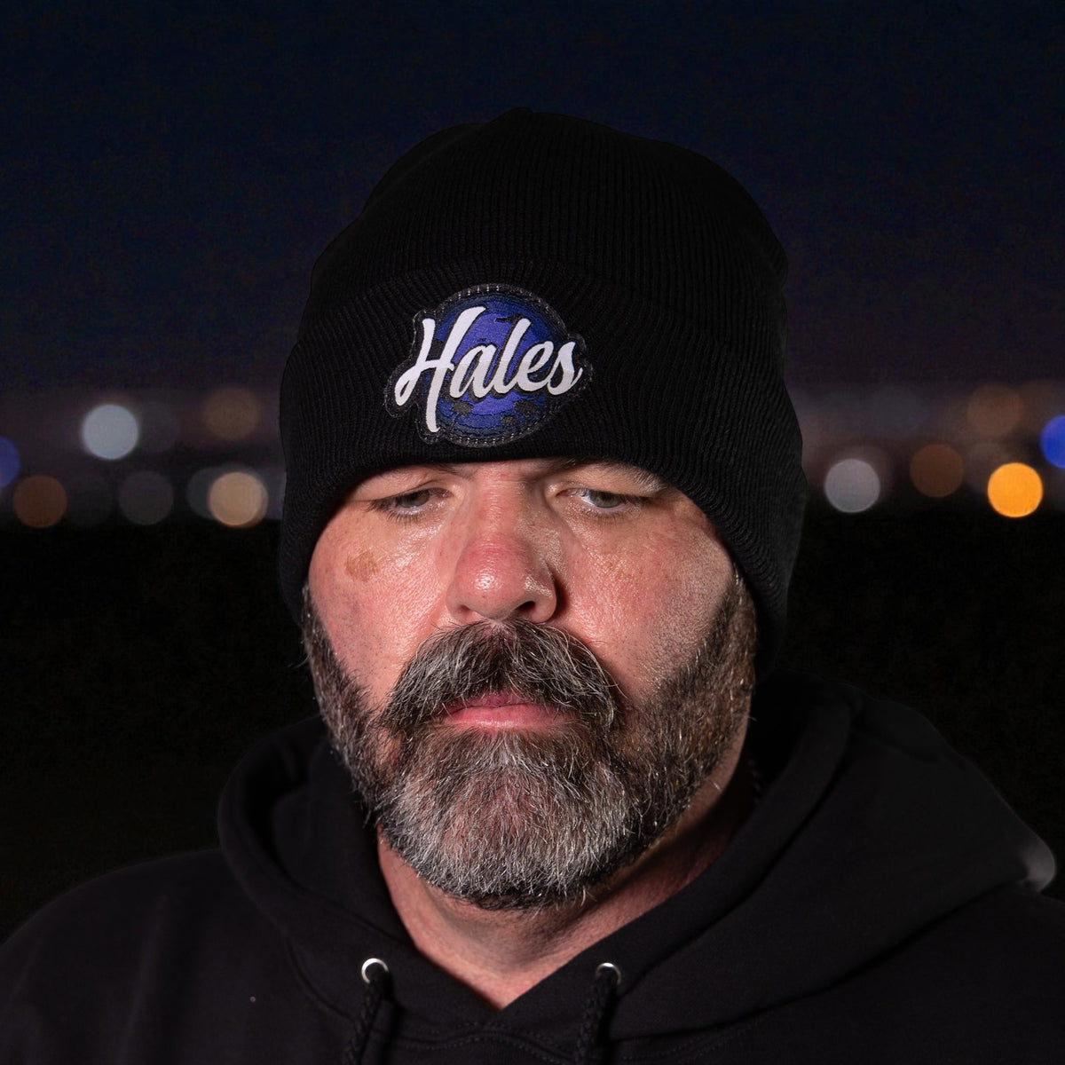 Midnight Vibe Cuff Beanie - Black