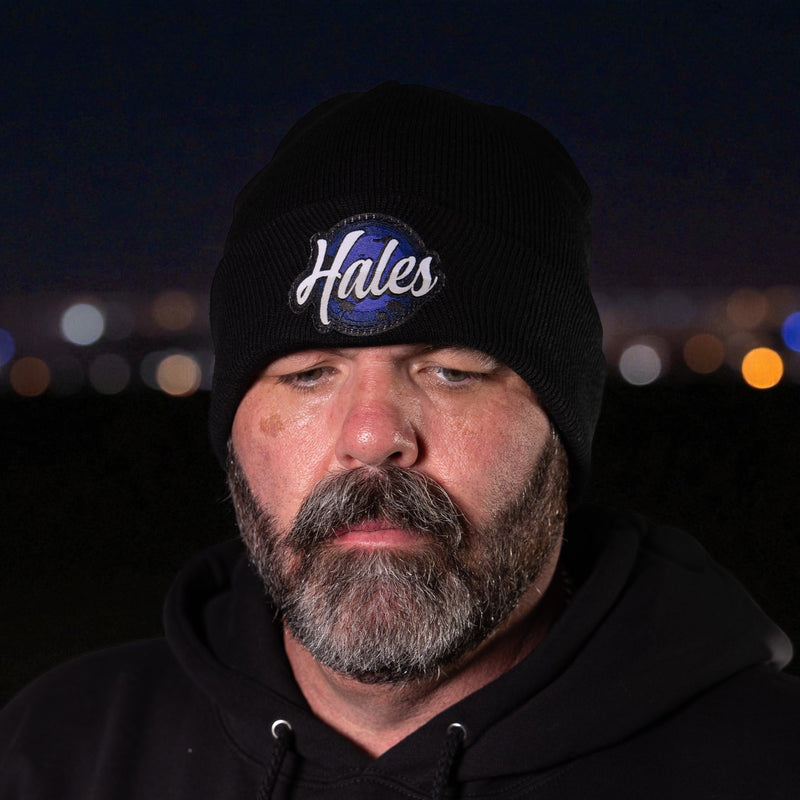 Midnight Vibe Cuff Beanie - Black