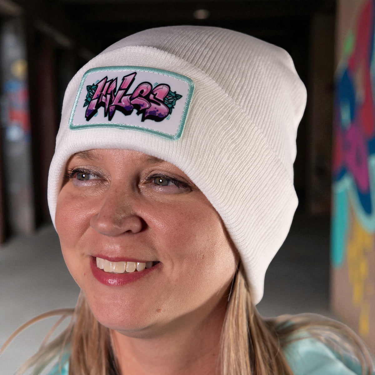 Vandalynn Cuff Beanie - White