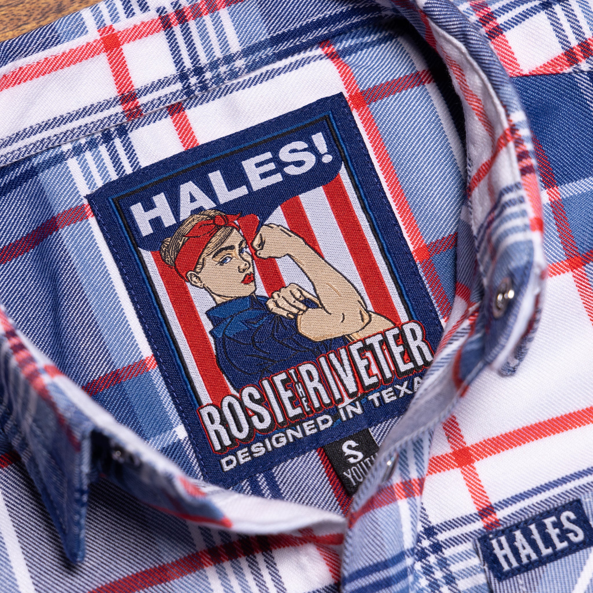 Rosie the Riveter Youth Flannel | Hales Legendary Flannels