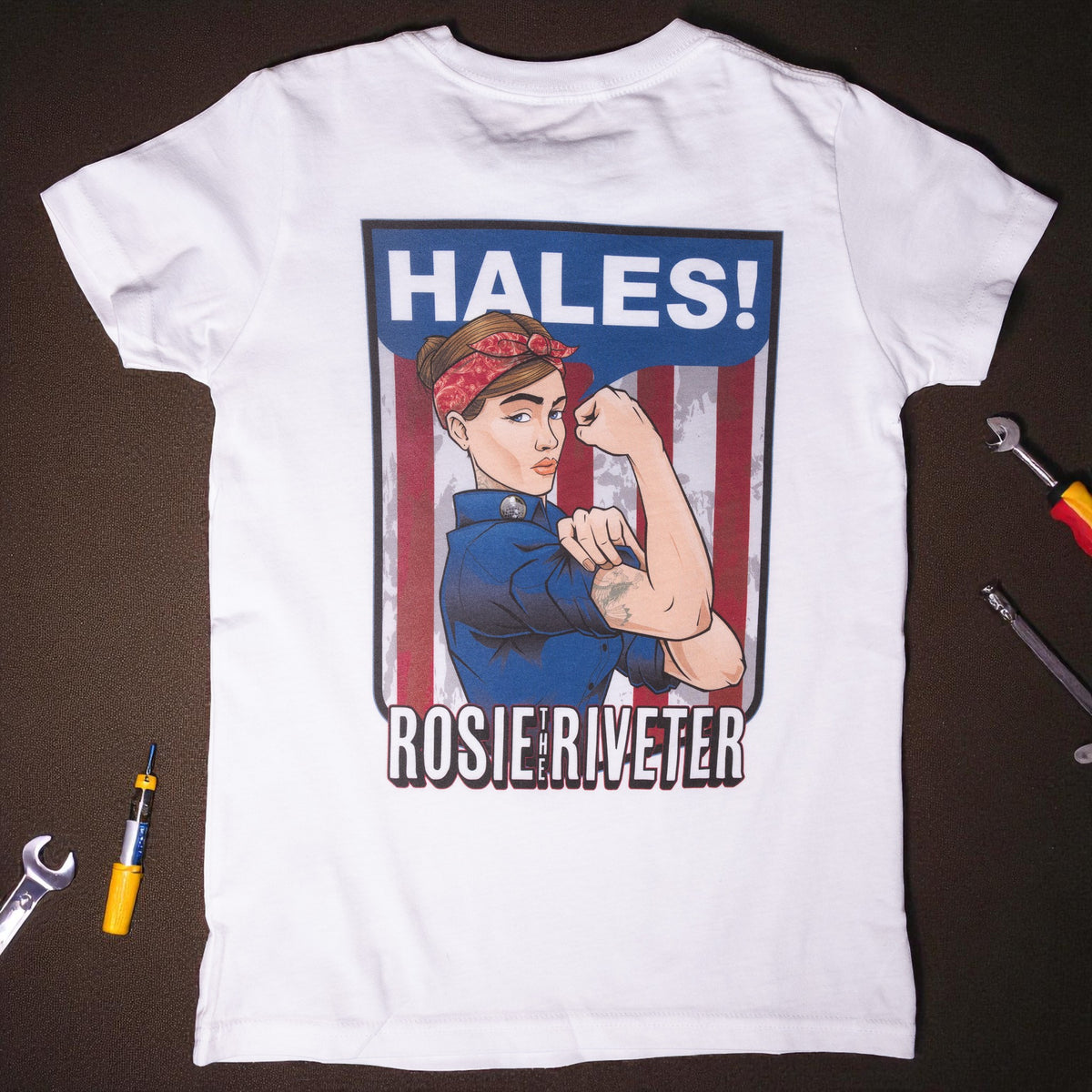 Youth Rosie the Riveter Tee - White