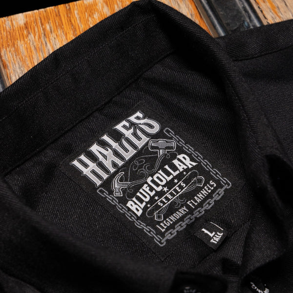 Blue Collar Short Sleeve Shirt - Black