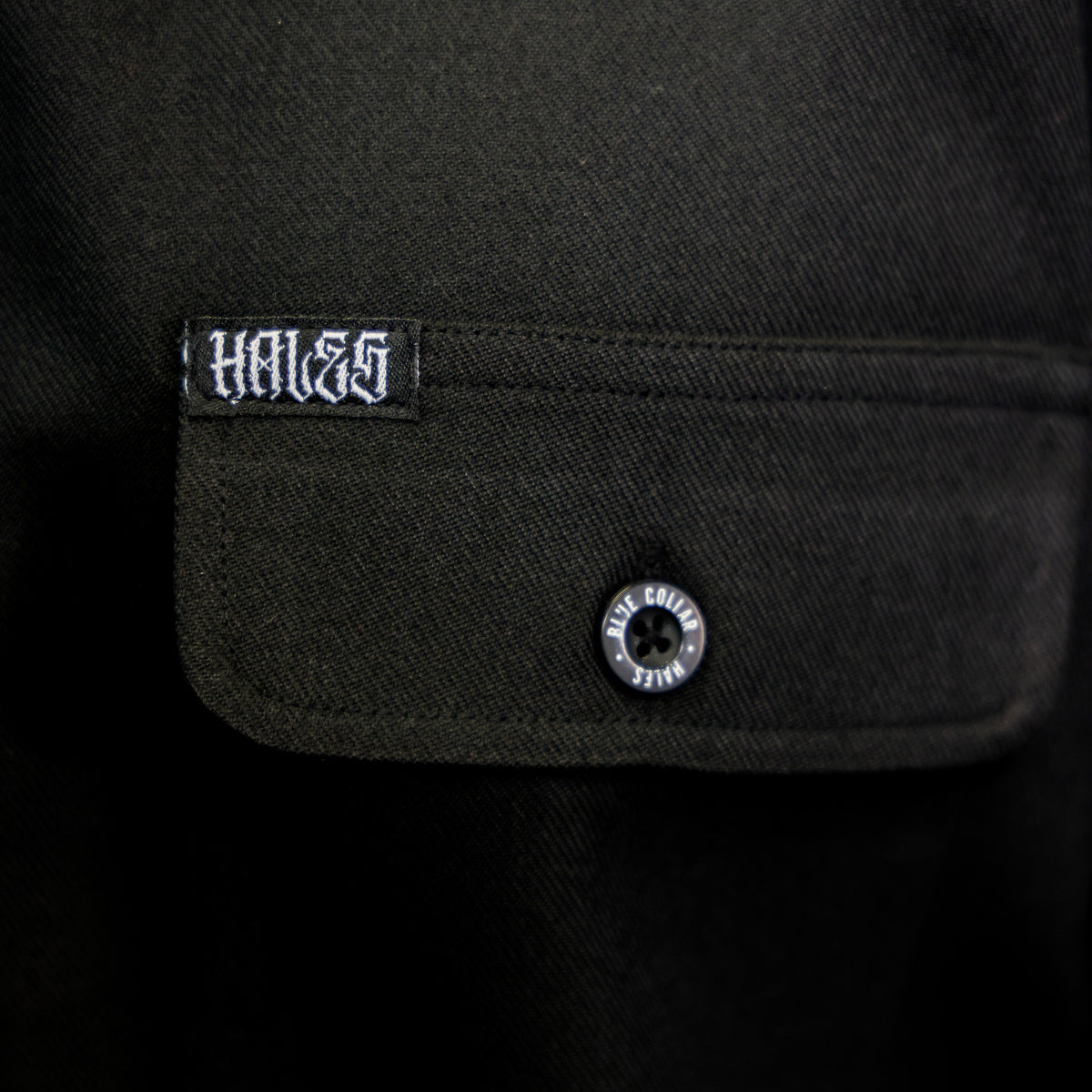 Blue Collar Long Sleeve Shirt - Black