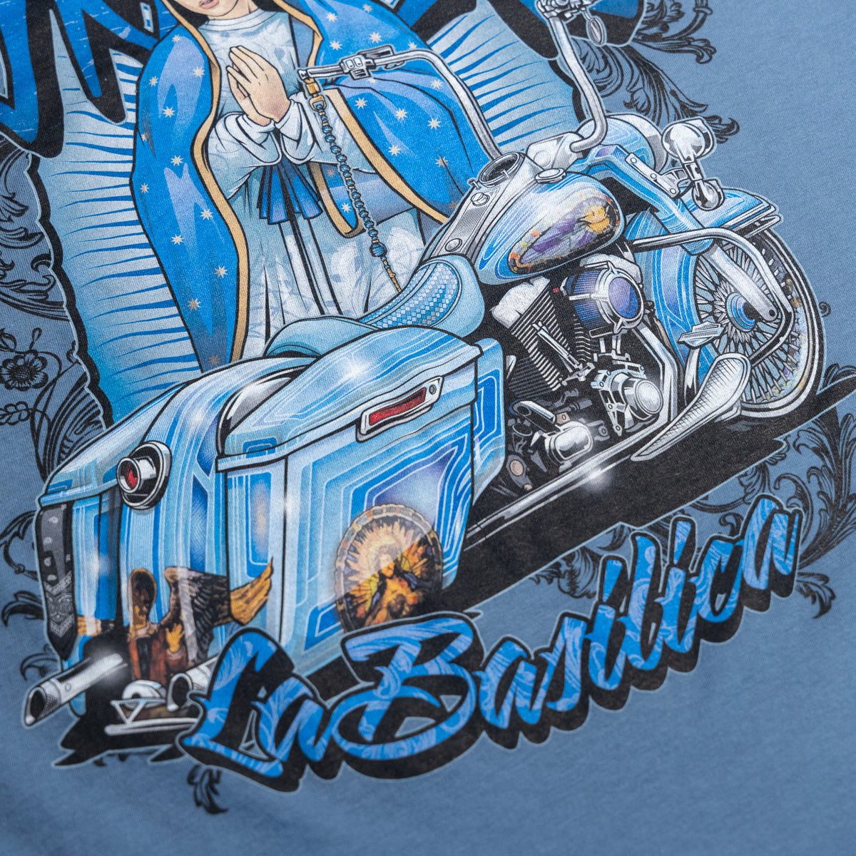 La Basilica Unisex Tee - Steel Blue