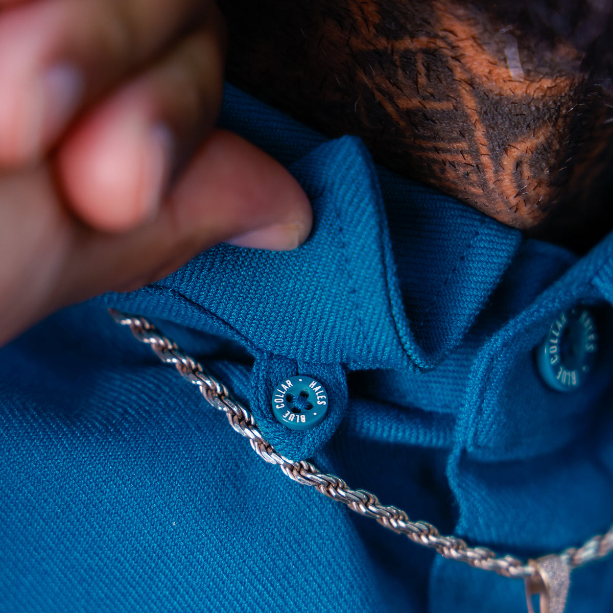 Blue Collar Long Sleeve Shirt - Deep Teal
