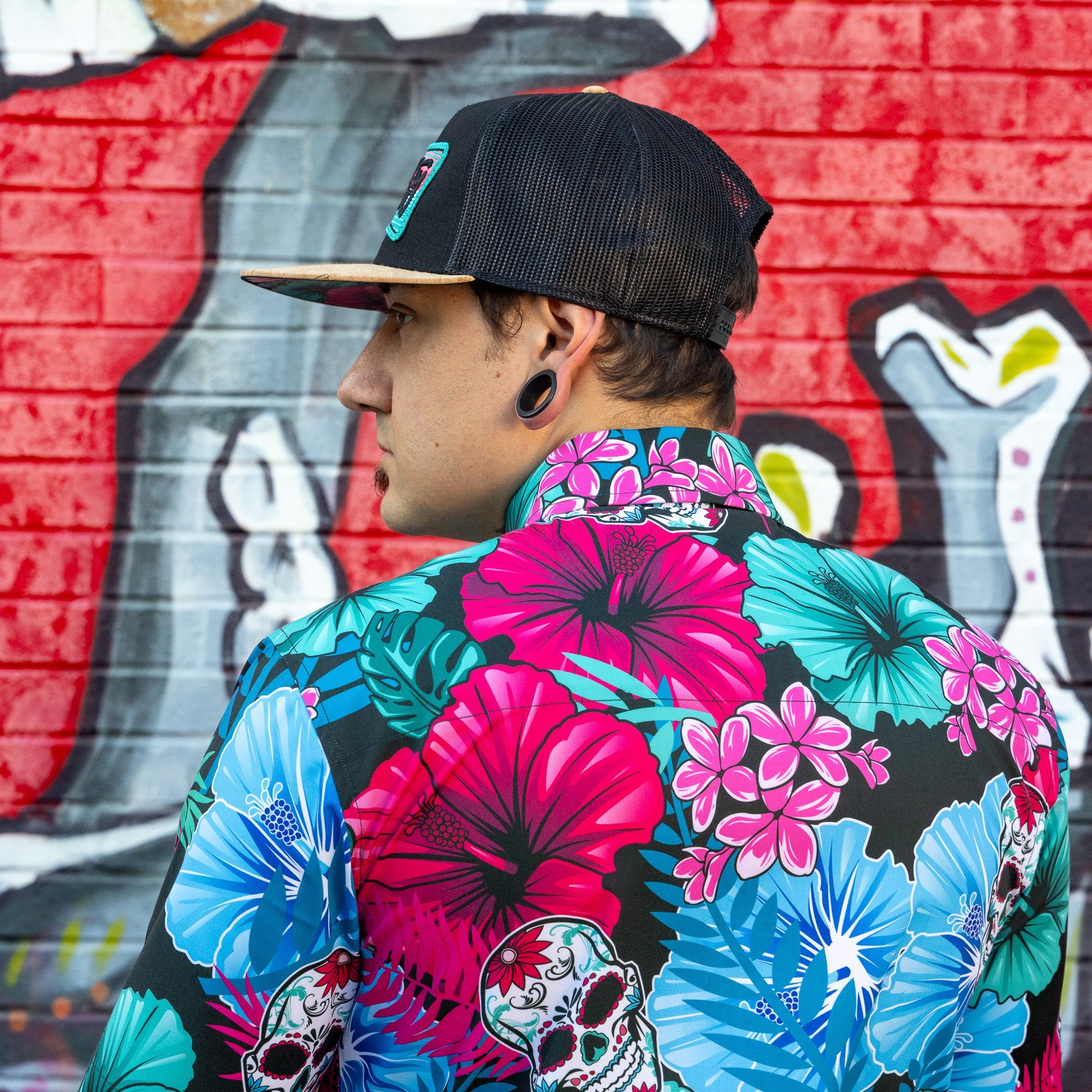 Aloha Muertos Shaka Tropical Shirt | Hales Legendary Flannels