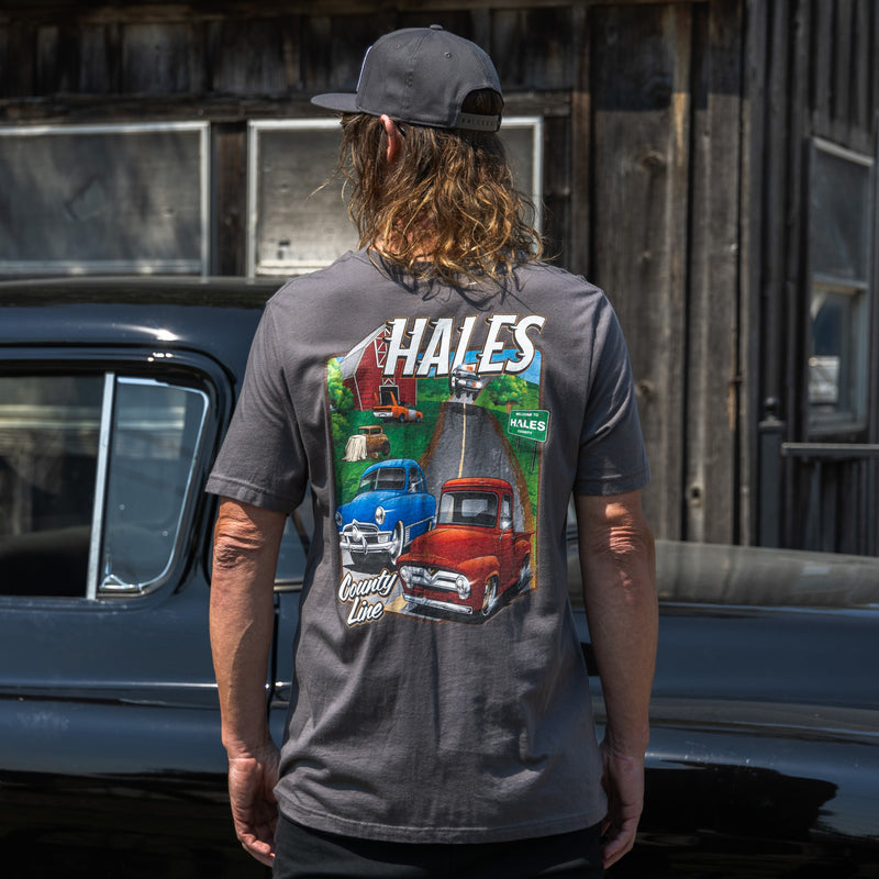 County Line Unisex Tee - Asphalt