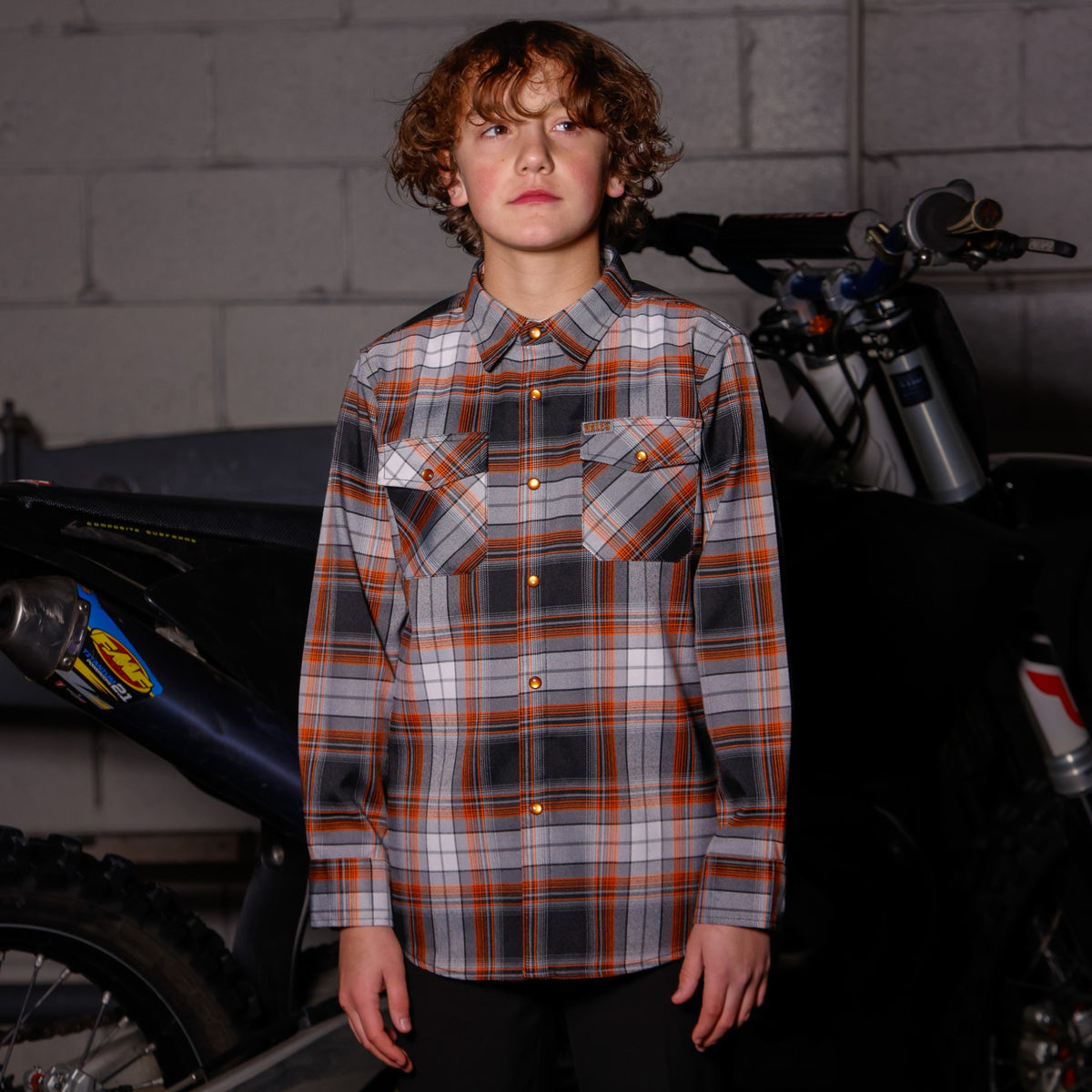 Youth Bike Night Flannel