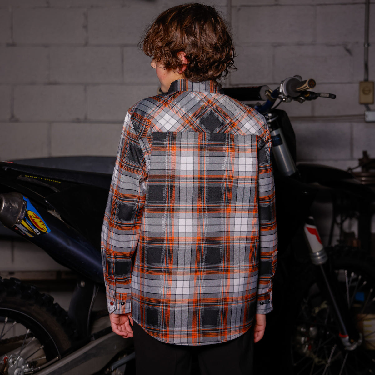 Youth Bike Night Flannel