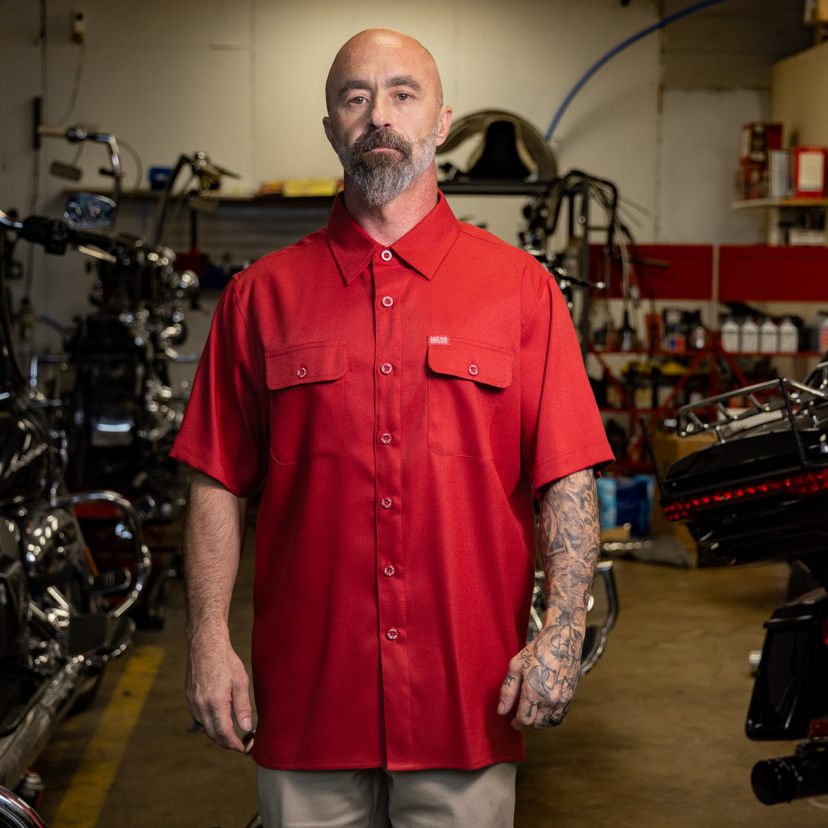 Blue Collar Short Sleeve - Cardinal