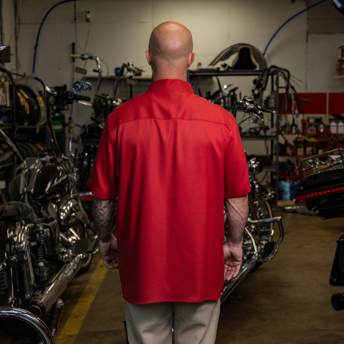 Blue Collar Short Sleeve - Cardinal