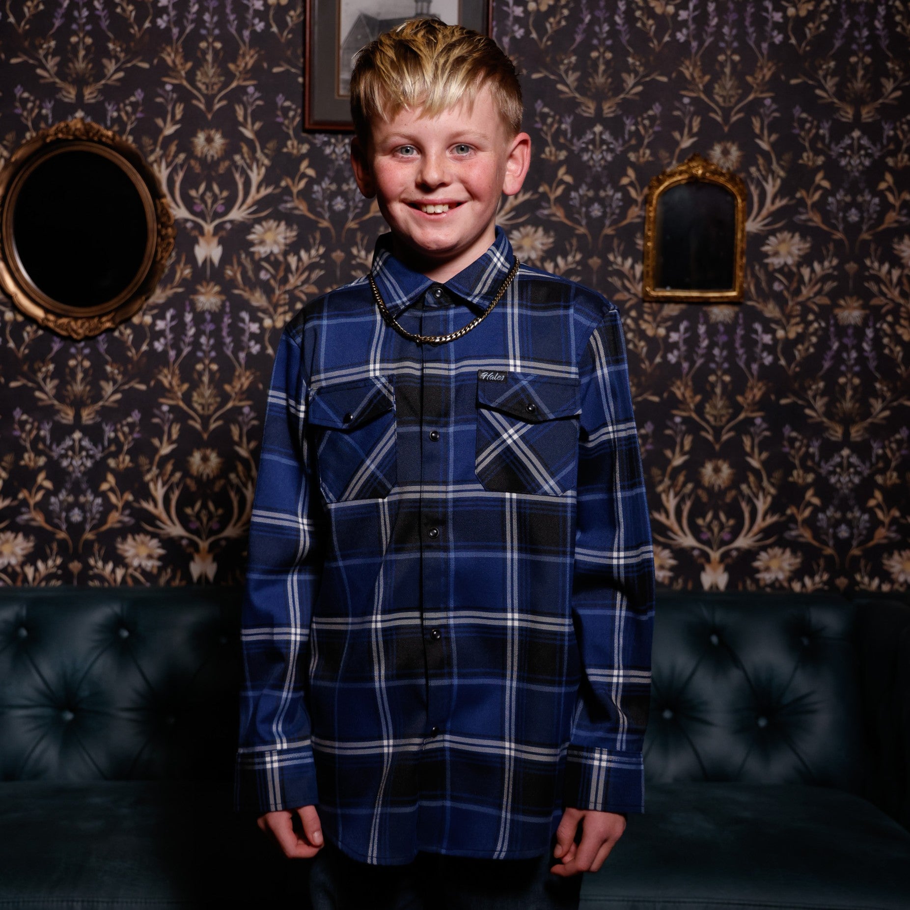 Shelby Co. Youth Flannel | Peaky-Inspired Funky Brims × Hales