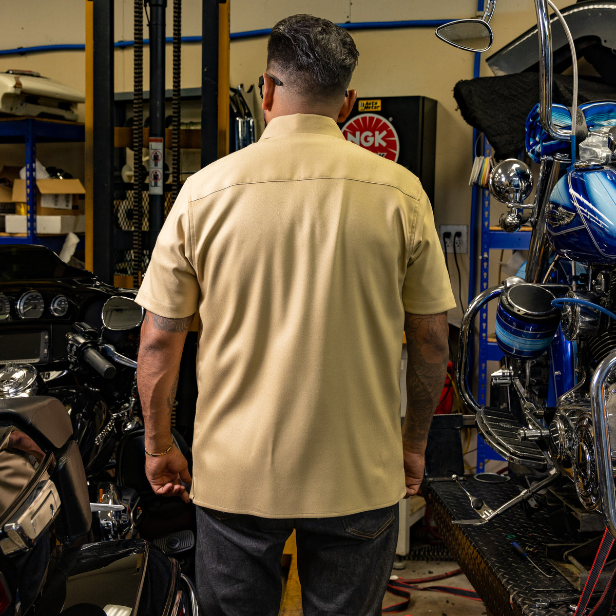 Blue Collar Short Sleeve - Khaki
