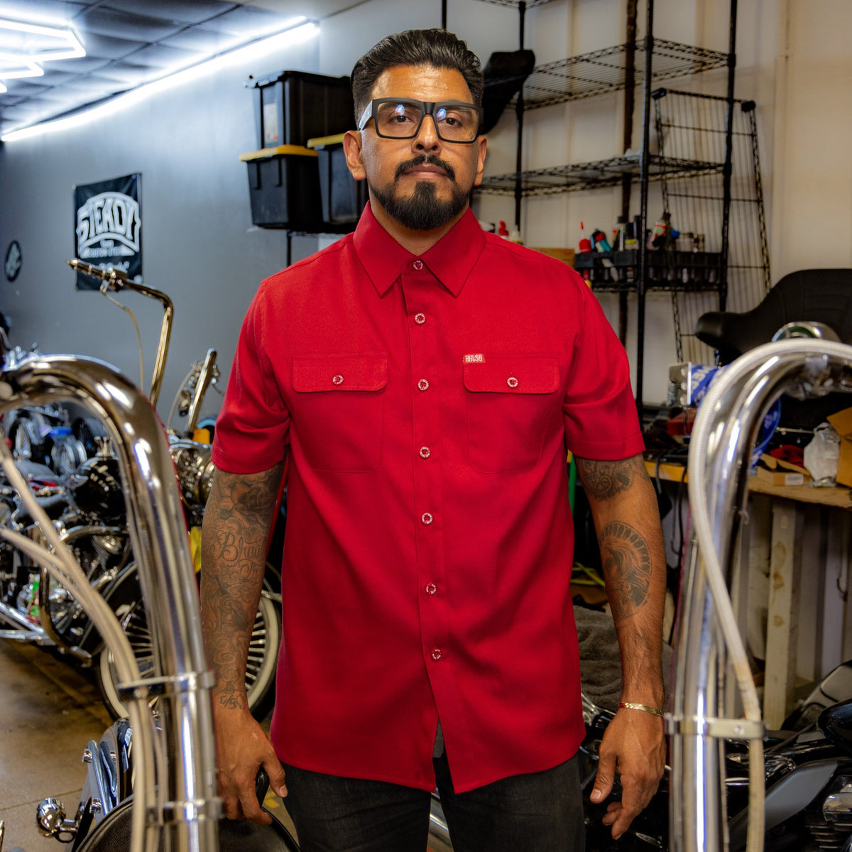 Blue Collar Short Sleeve - Cardinal