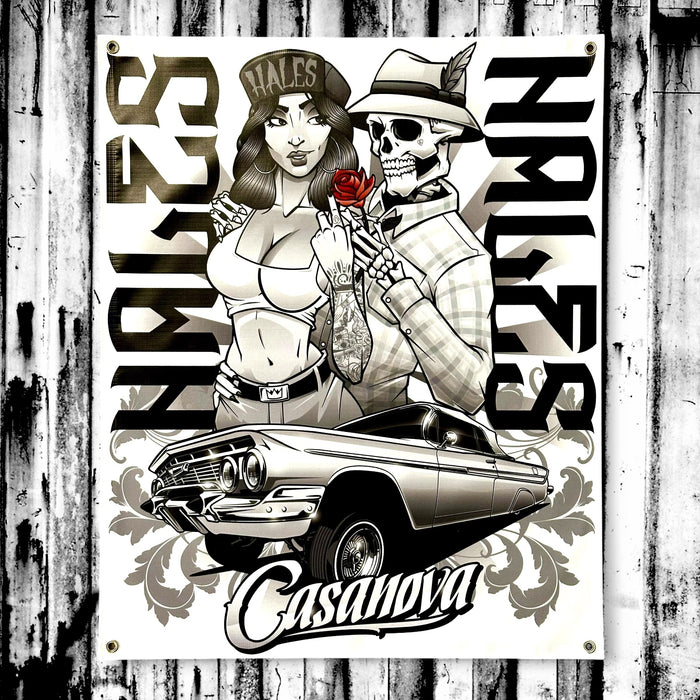 Casanova Vinyl Garage Banner - 36" X 29"