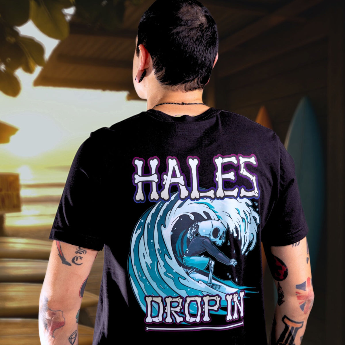Drop In Unisex Tee - Black