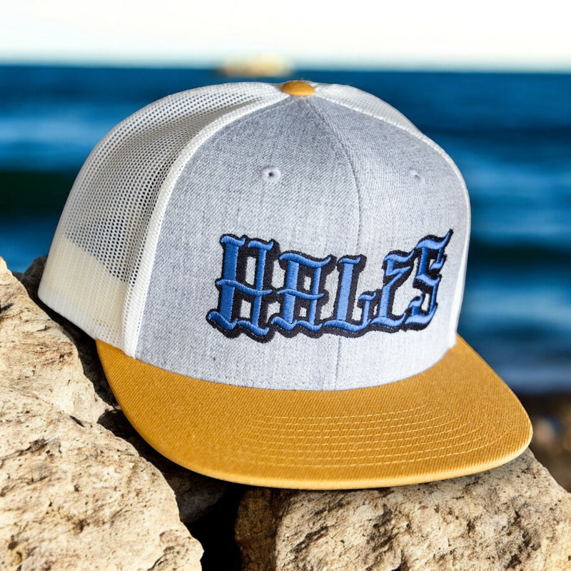 Gulf Coast 6 Panel Flat Bill Trucker