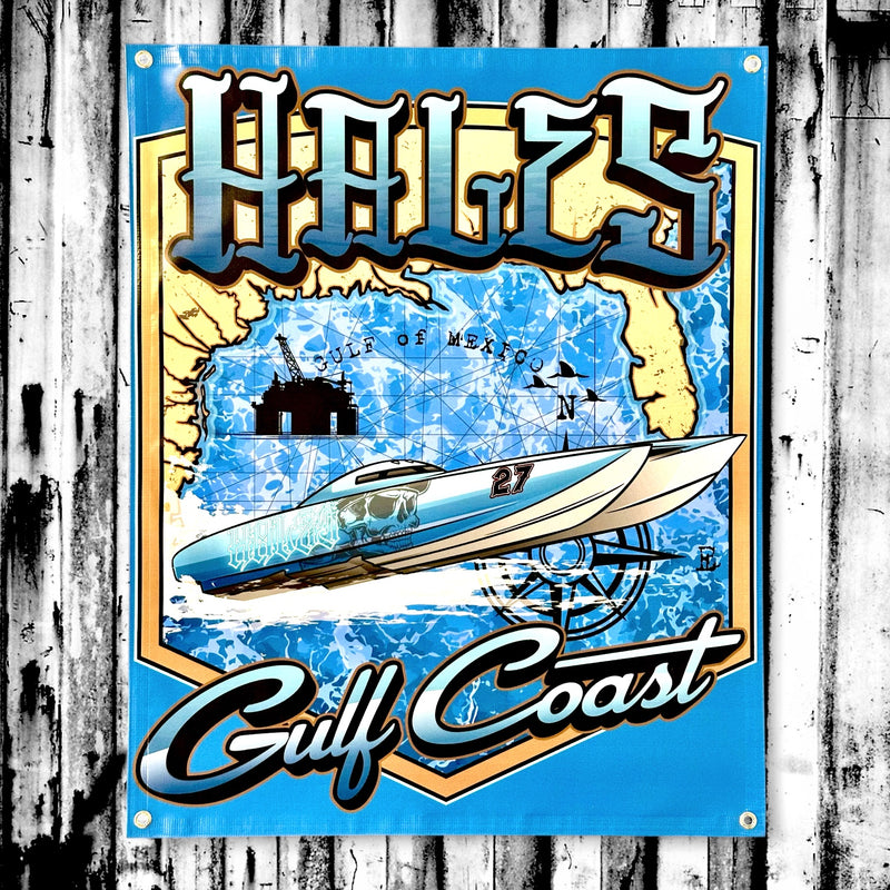 Gulf Coast Vinyl Garage Banner - 36" X 29"