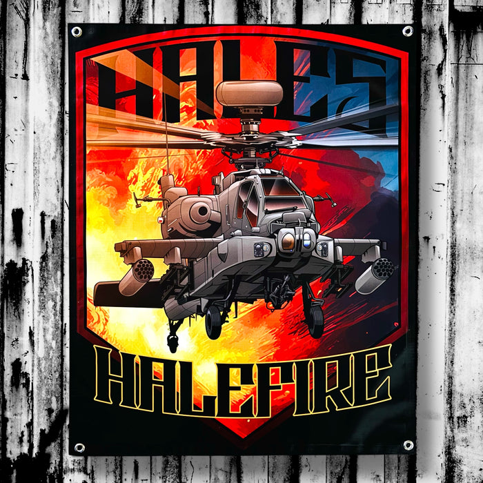 Halefire Vinyl Garage Banner - 36" X 29"