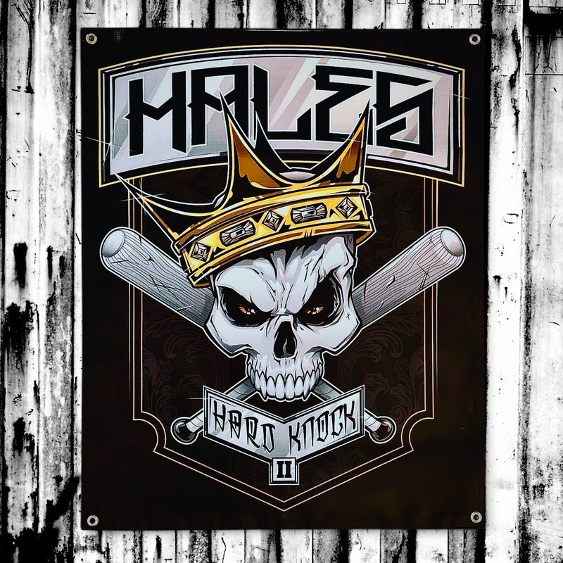 Hard Knock II Vinyl Garage Banner - 36" X 29"