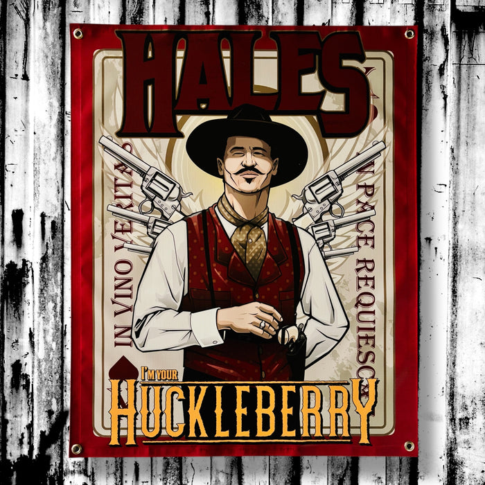 Huckleberry Vinyl Garage Banner - 36" X 29"