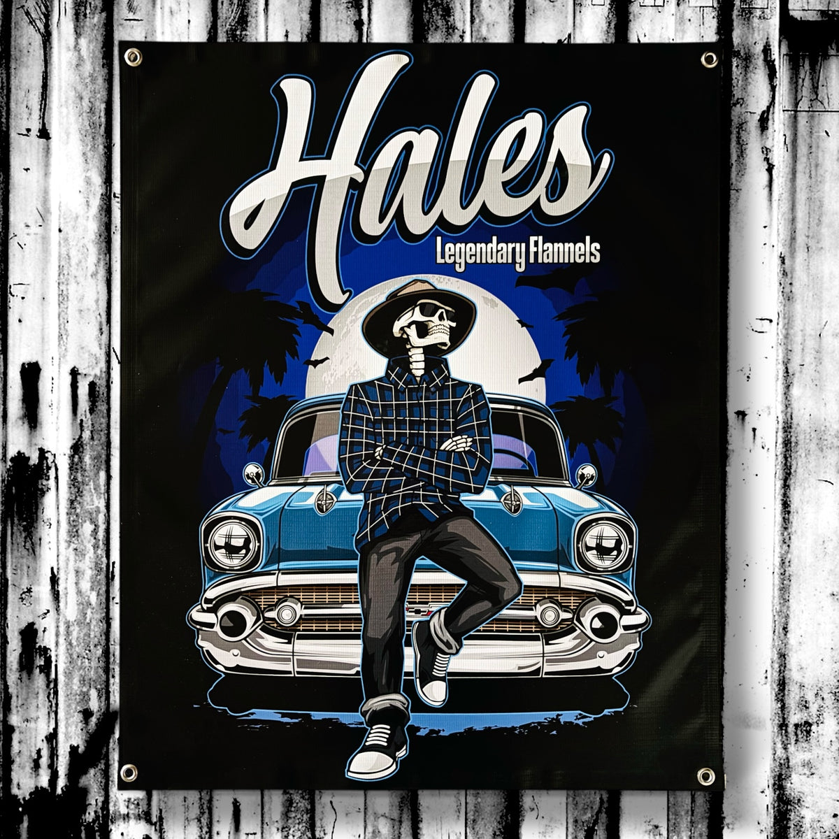 Midnight Vibe Vinyl Garage Banner - 36" X 29"