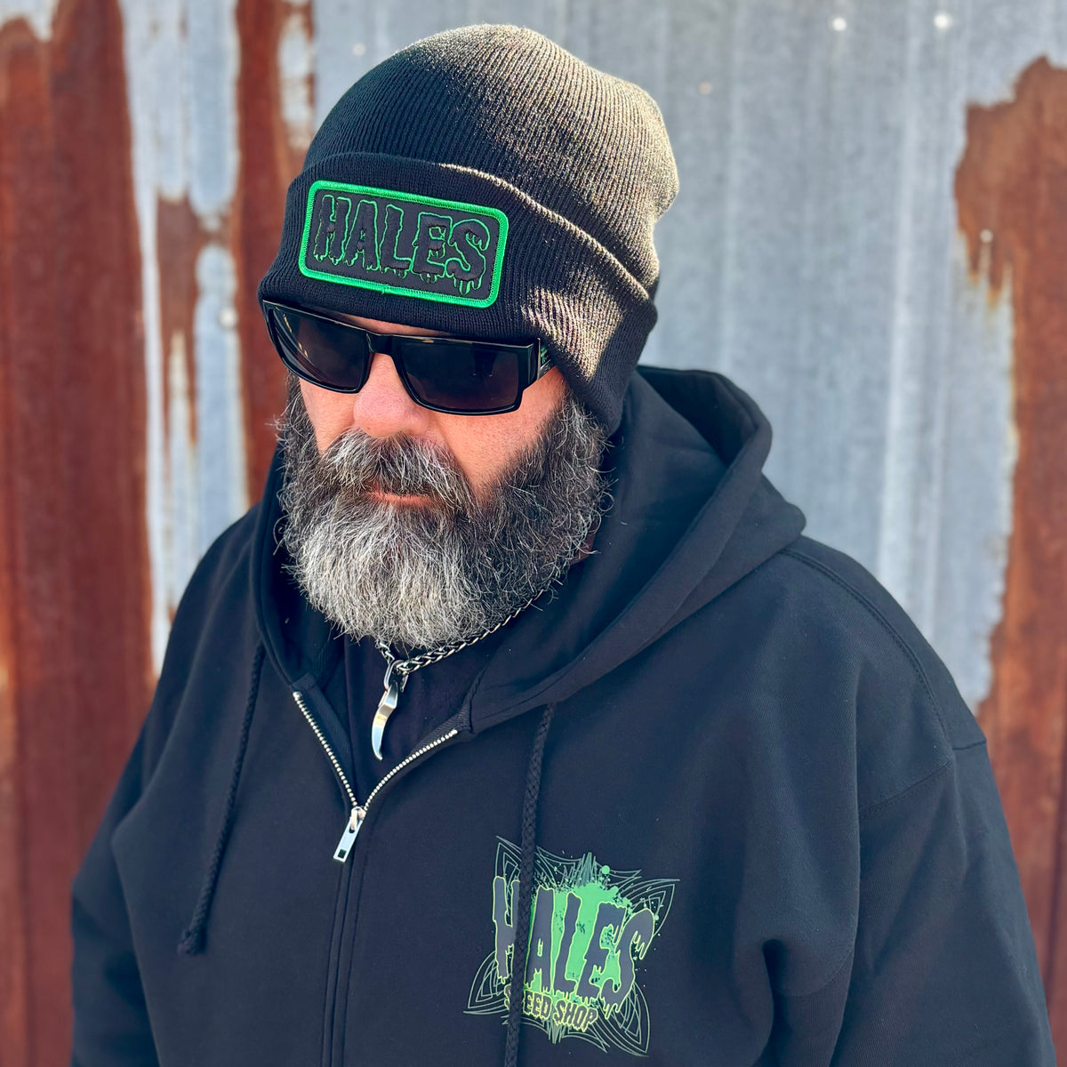 Flying Eye Zip Up Unisex Hoodie - Black