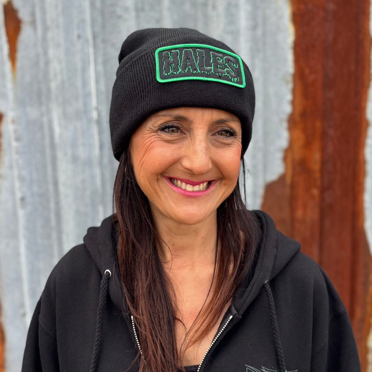 Flying Eye Cuff Beanie - Black