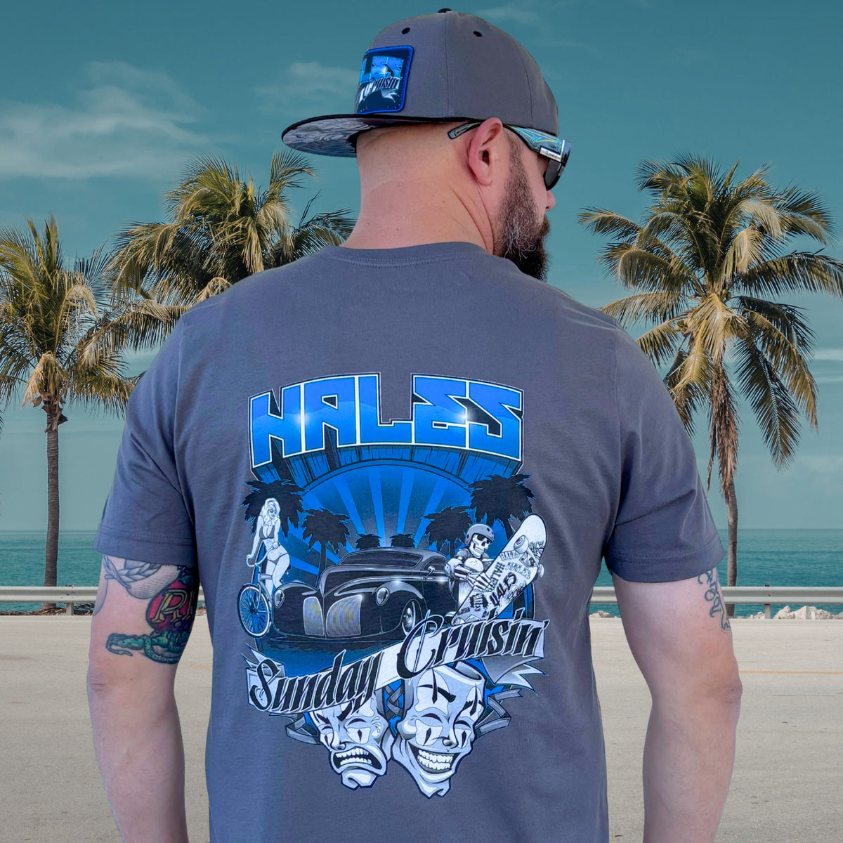 Sunday Cruisin' Unisex Tee - Asphalt