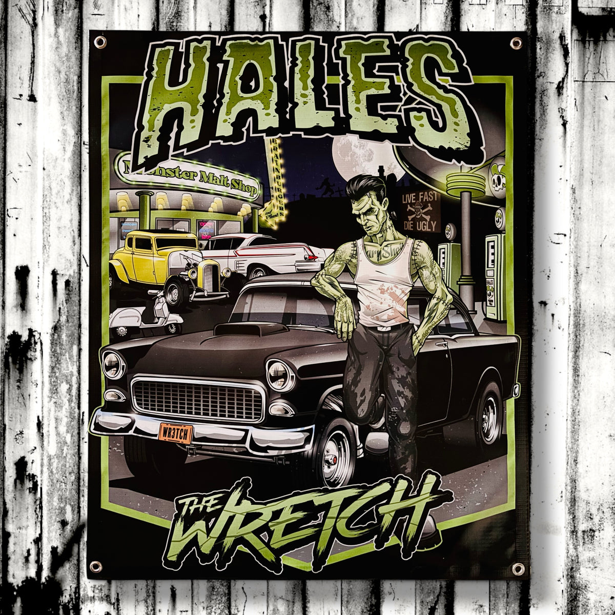The Wretch Garage Banner - 36" X 29"
