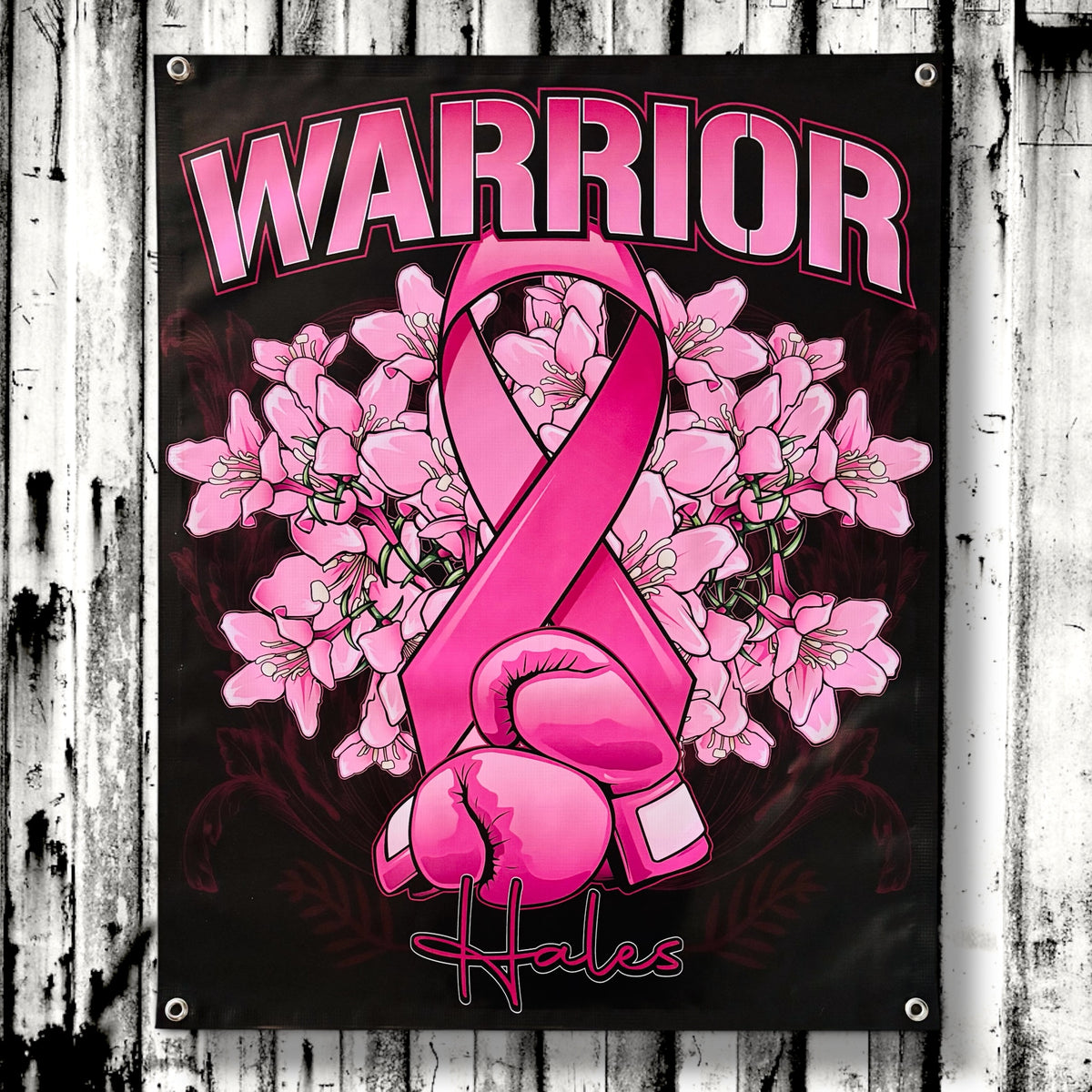 Warrior II Garage Banner - 36" X 29"