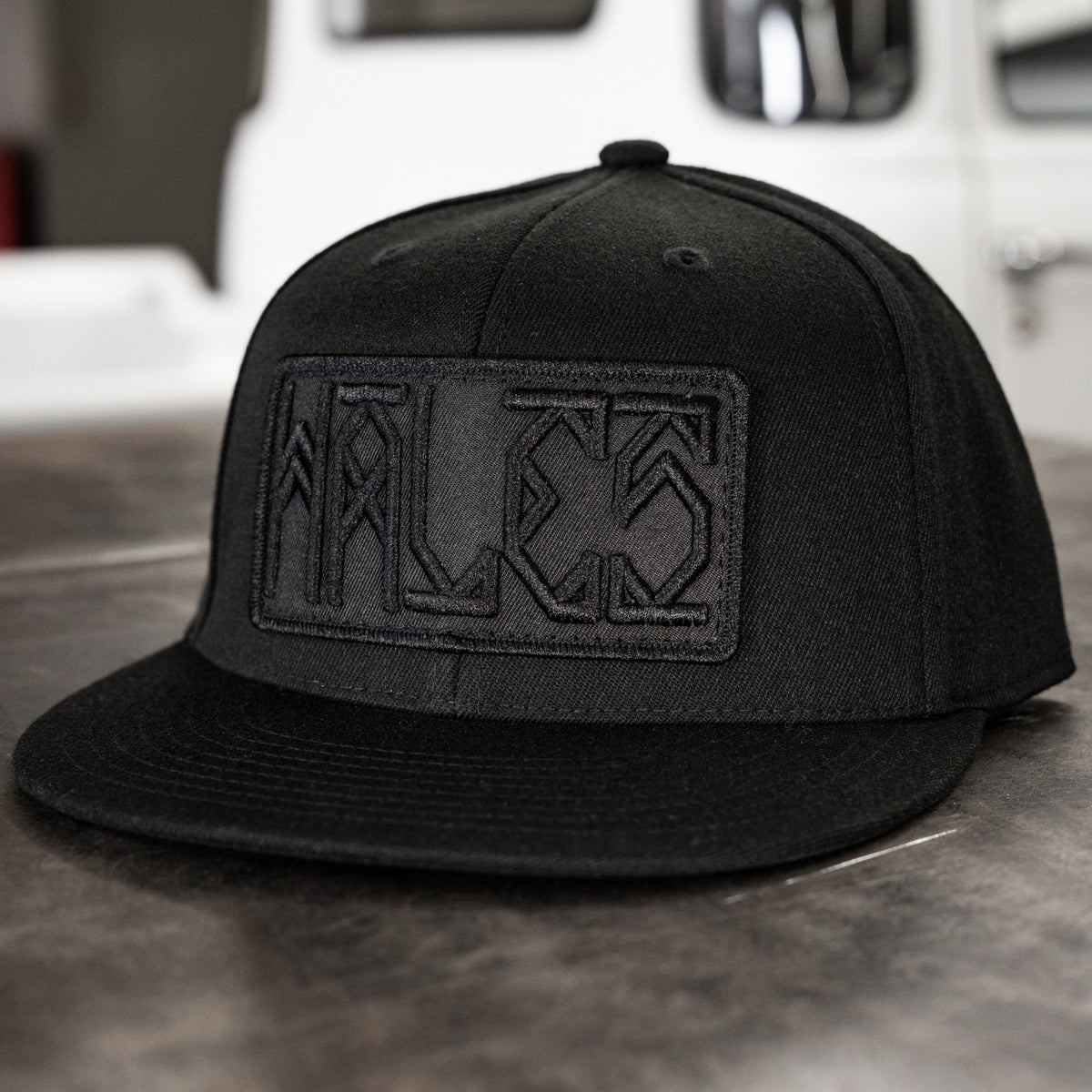 Runic Flexfit Flat Bill - Blackout Crew