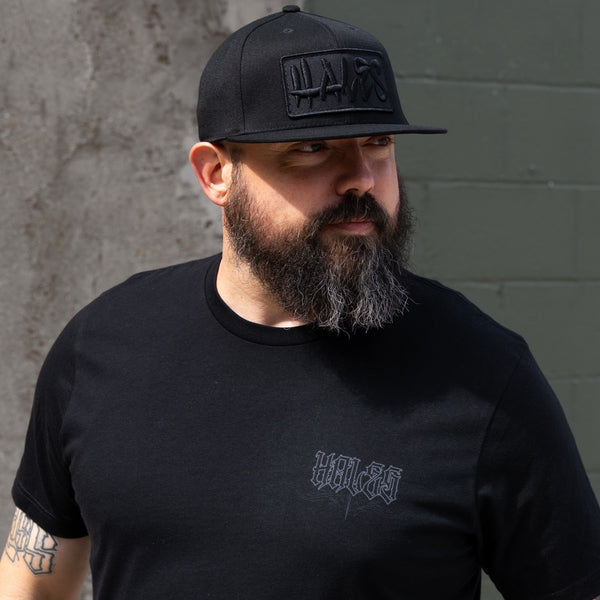 Revolt Flexfit Flat Bill - Blackout Crew