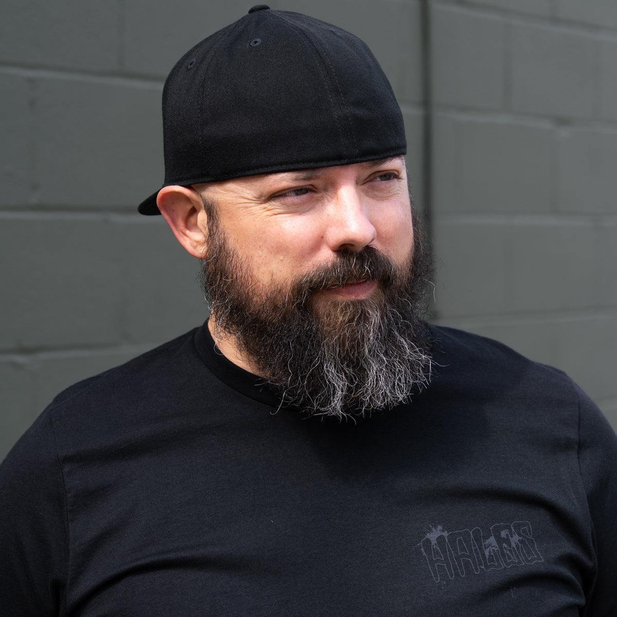 Runic Flexfit Flat Bill - Blackout Crew