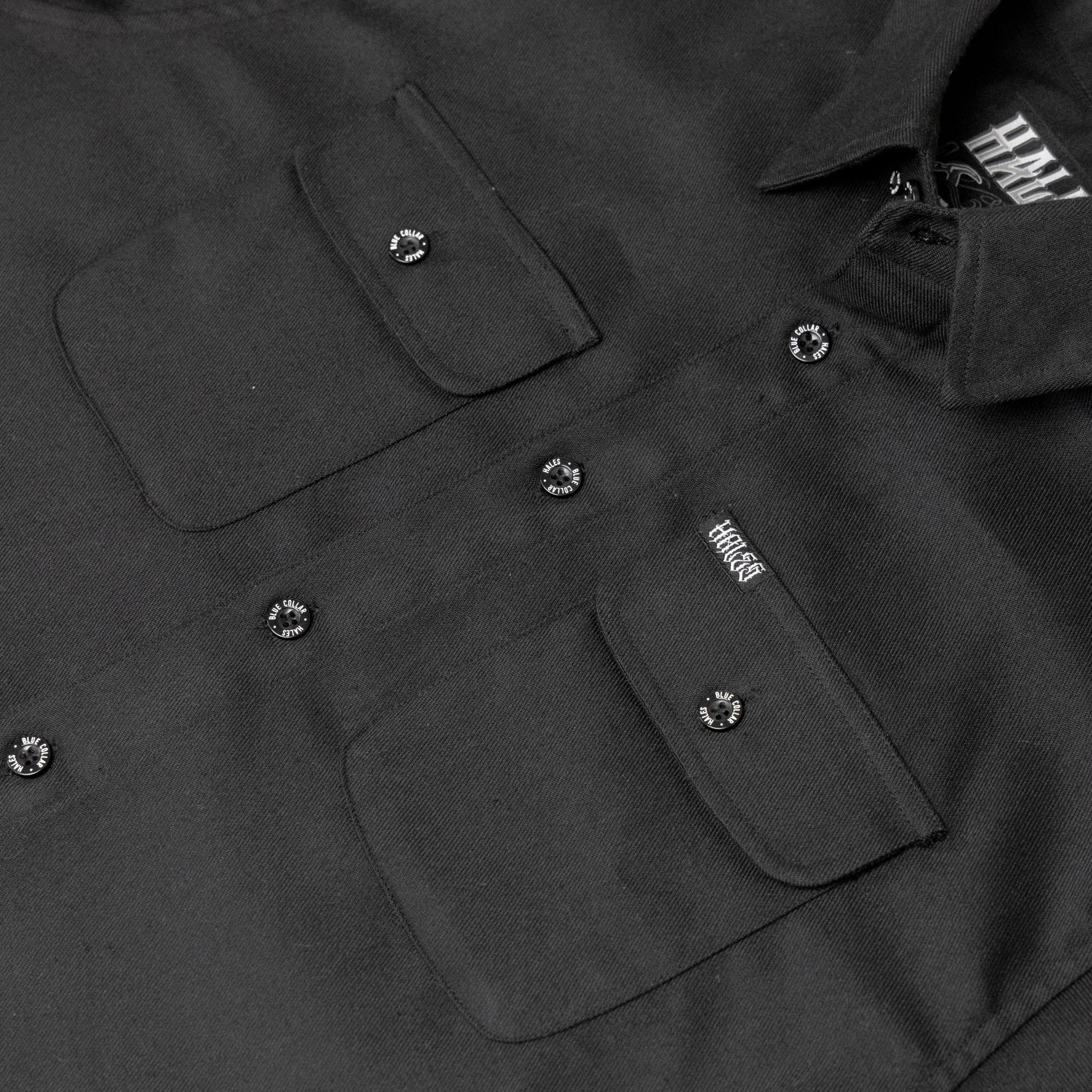 Men's Blue Collar Series Flannel | Black Work Shirt by Hales