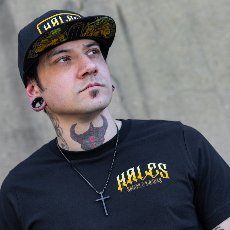 Saints & Sinners Flexfit Flat Bill - Black